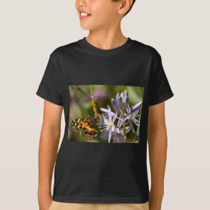Orange Butterfly on Wild Hyacinth Apparel & Gifts T-Shirt