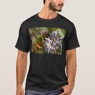 Orange Butterfly on Wild Hyacinth Apparel & Gifts T-Shirt