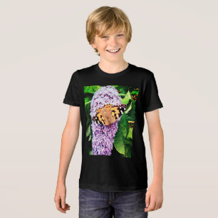 Orange butterfly Tri-Blend shirt