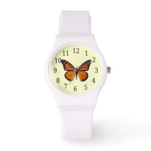 Orange Butterfly Watch