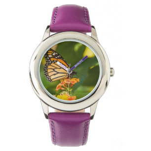 Orange butterfly watch