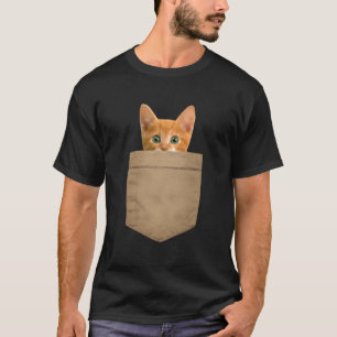 Orange Ca Kitty In My Your Pocket T-Shirt