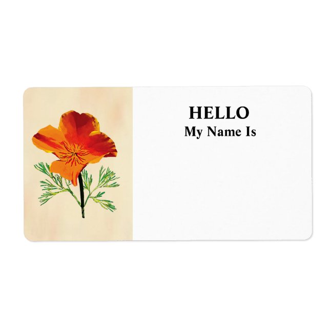 Orange California Poppy (Front)