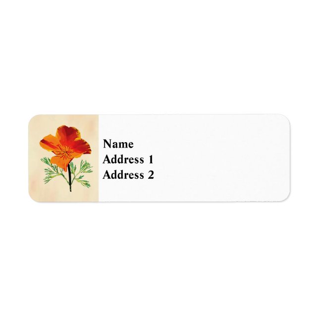 Orange California Poppy (Front)