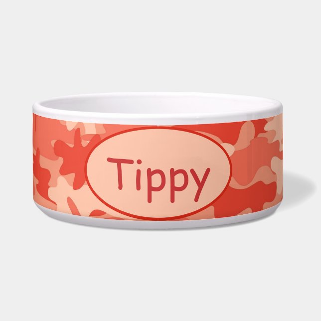 Orange Camo Camoflauge Custom Pet (Front)