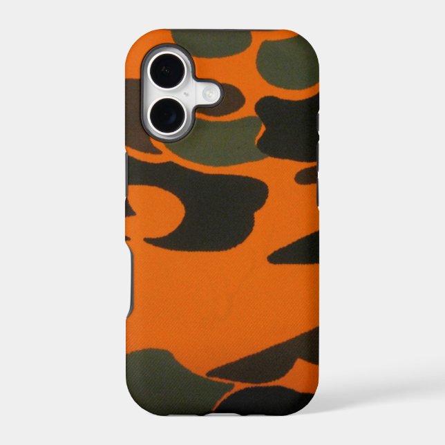 Orange Camo case for iPhone 5 (Back)