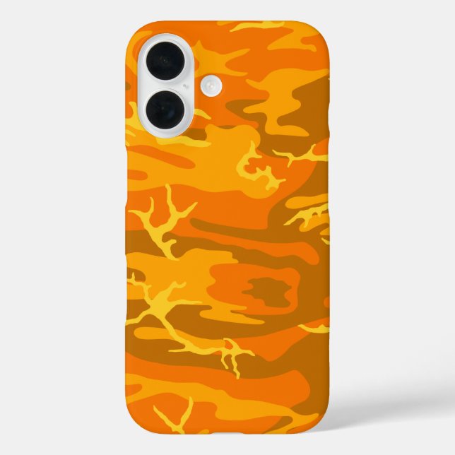 Orange Camo Case-Mate iPhone Case (Back)