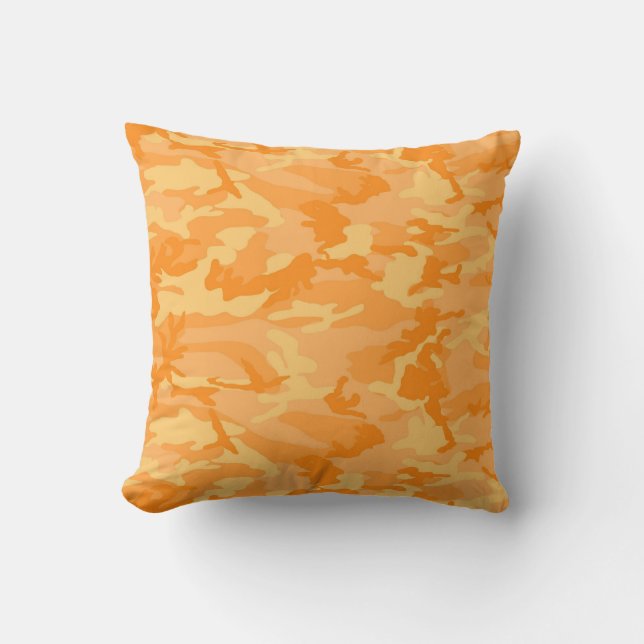 Orange Camo Cushion (Front)