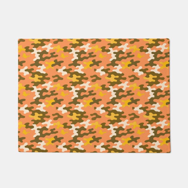 Orange Camo Doormat (Front)