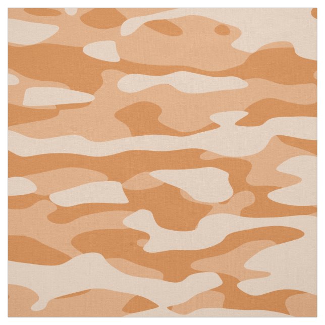 Orange Camo Fabric (Swatch)