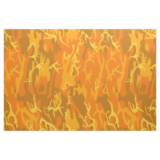 Orange Camo Fabric (Fat Quarter)