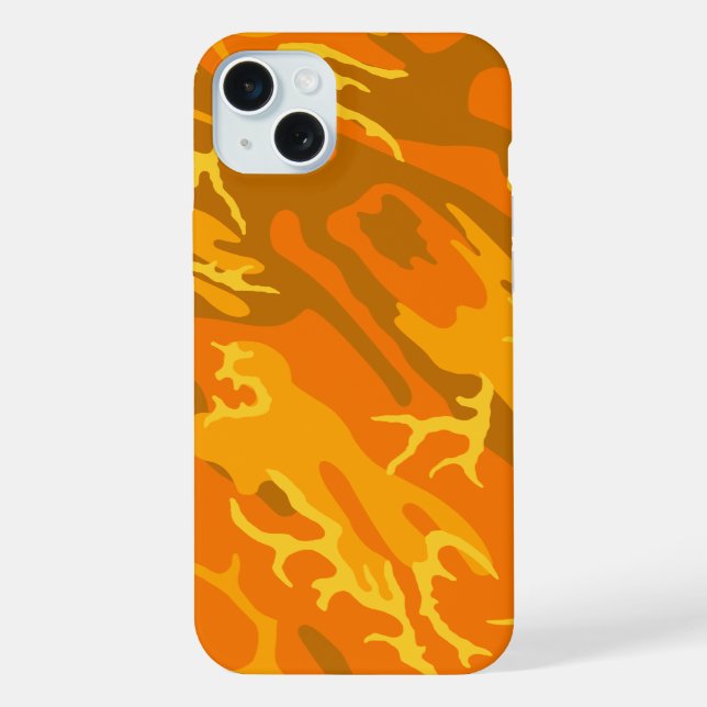 Orange Camo iPhone Case (Back)
