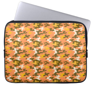 Orange Camo Laptop Sleeve