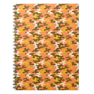 Orange Camo Notebook