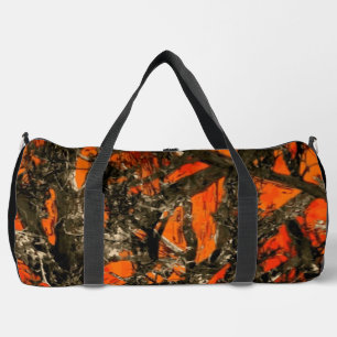 Orange Camouflage Duffel Bag