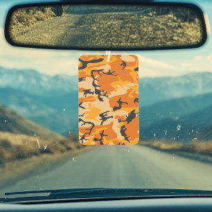 Orange Camouflage, Military, Army Car Air Freshener