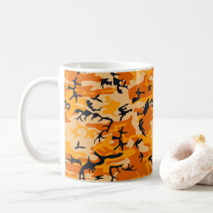 Orange Camouflage, Military, Army Coffee Mug