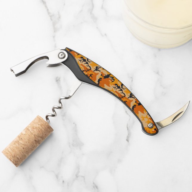Orange Camouflage, Military, Army Corkscrew (Front)