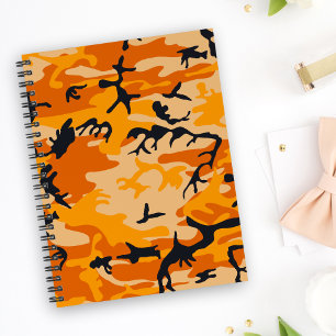 Orange Camouflage, Military, Army Notebook