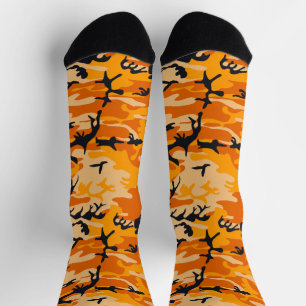Orange Camouflage, Military, Army Socks