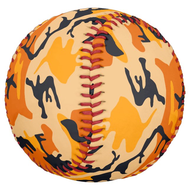 Orange Camouflage, Military, Army Softball (Angled)