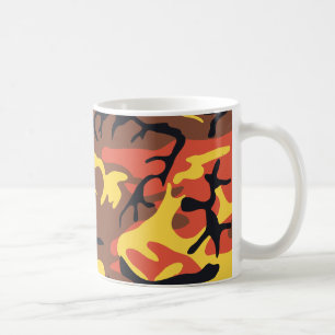 Orange Camouflage Mug