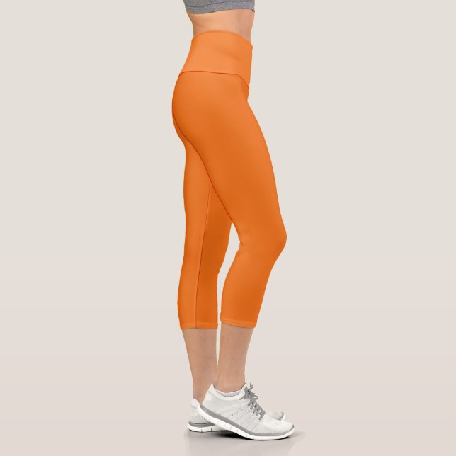 Orange Capri Leggings (Right)