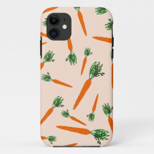 Orange Carrot Pattern iPhone 11 Case