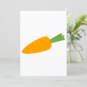 Orange Carrot Vegetable Invitation