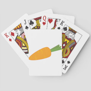 Orange Carrot Vegetable Playing Cards