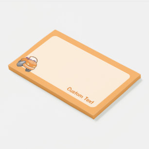 Orange Cartoon Car Post-it Notes
