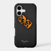 Orange Casino Dice
