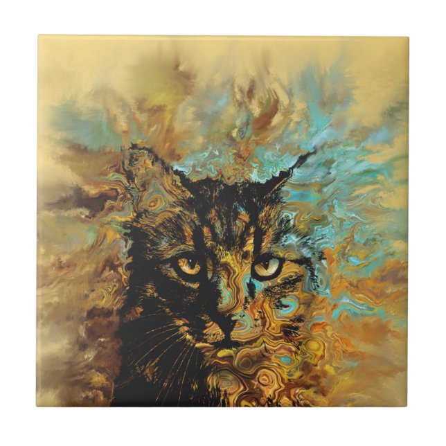 Orange Cat 617 Tile (Front)