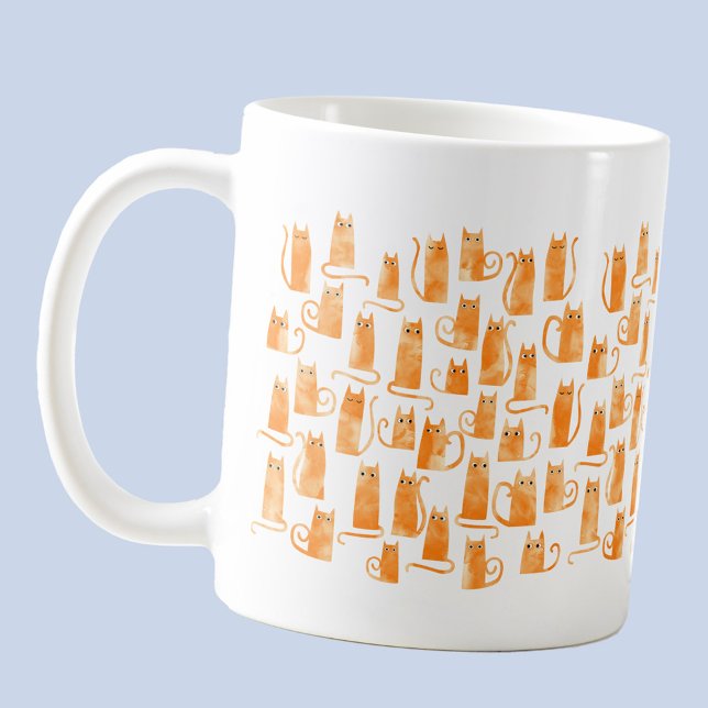 Orange Cat Coffee Mug (Fun orange ginger cat coffee mug for animal lovers
)