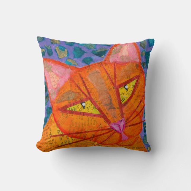 Orange Cat Cushion (Front)