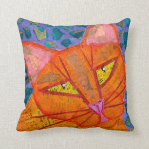 Orange Cat Cushion