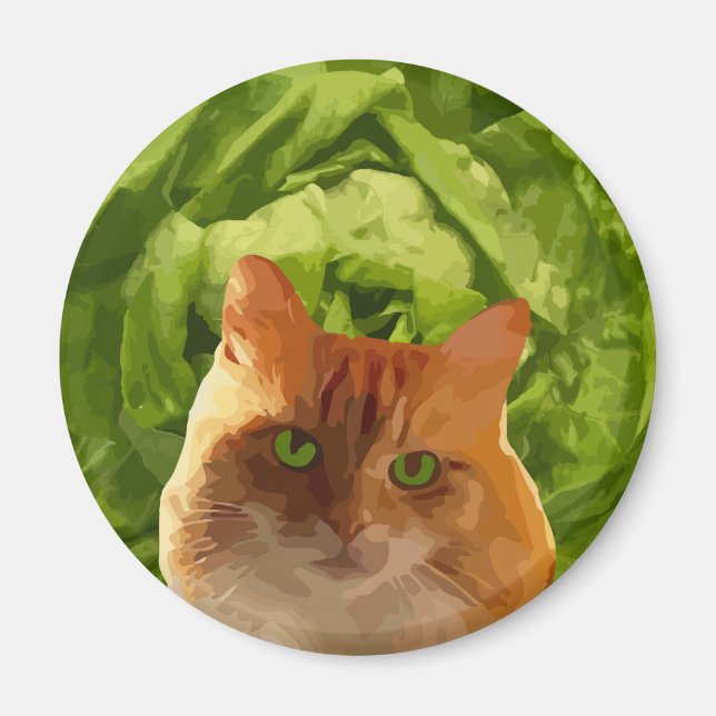 Orange Cat Magnet (Front)