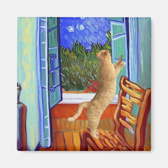 Orange Cat  Magnet (Front)