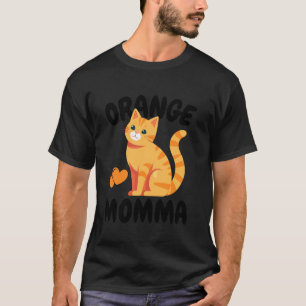 Orange Cat Momma Cute Ginger Cat Lover, Funny Cat T-Shirt