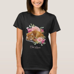 Orange Cat Mum Beautiful Gift For Her T-Shirt