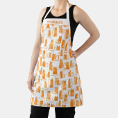 Orange Cat Personalised Apron (Insitu)