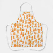 Orange Cat Personalised Apron (Front)