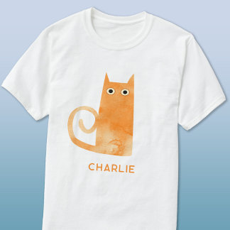 Orange Cat Personalised T-Shirt