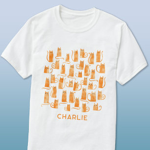 Orange Cat Personalized T-Shirt