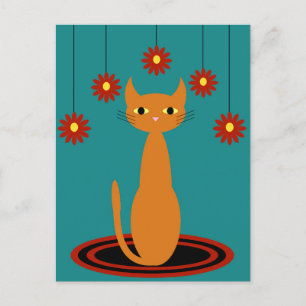 Orange Cat Postcard