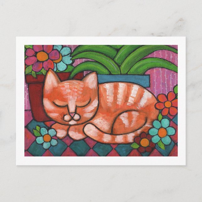 Orange Cat Postcard (Front)
