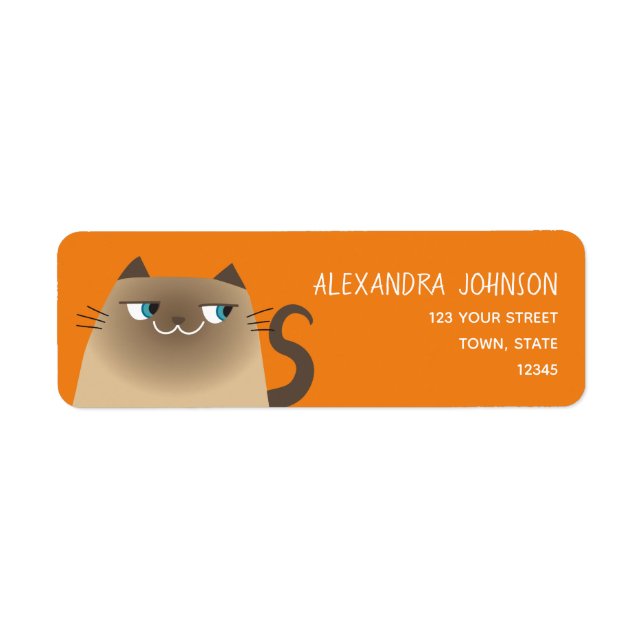 Orange Cat Return Address (Front)