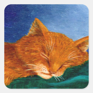 Orange Cat Stickers Creationarts
