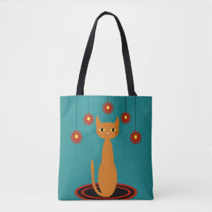 Orange Cat Tote Bag