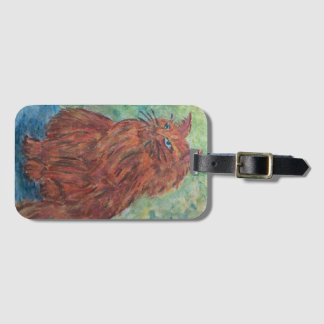 Orange Cat Travel Luggage Tag
